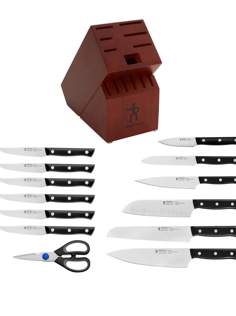 Henckels Dynamic Stainless Steel 14-Pc. Knife Block Set